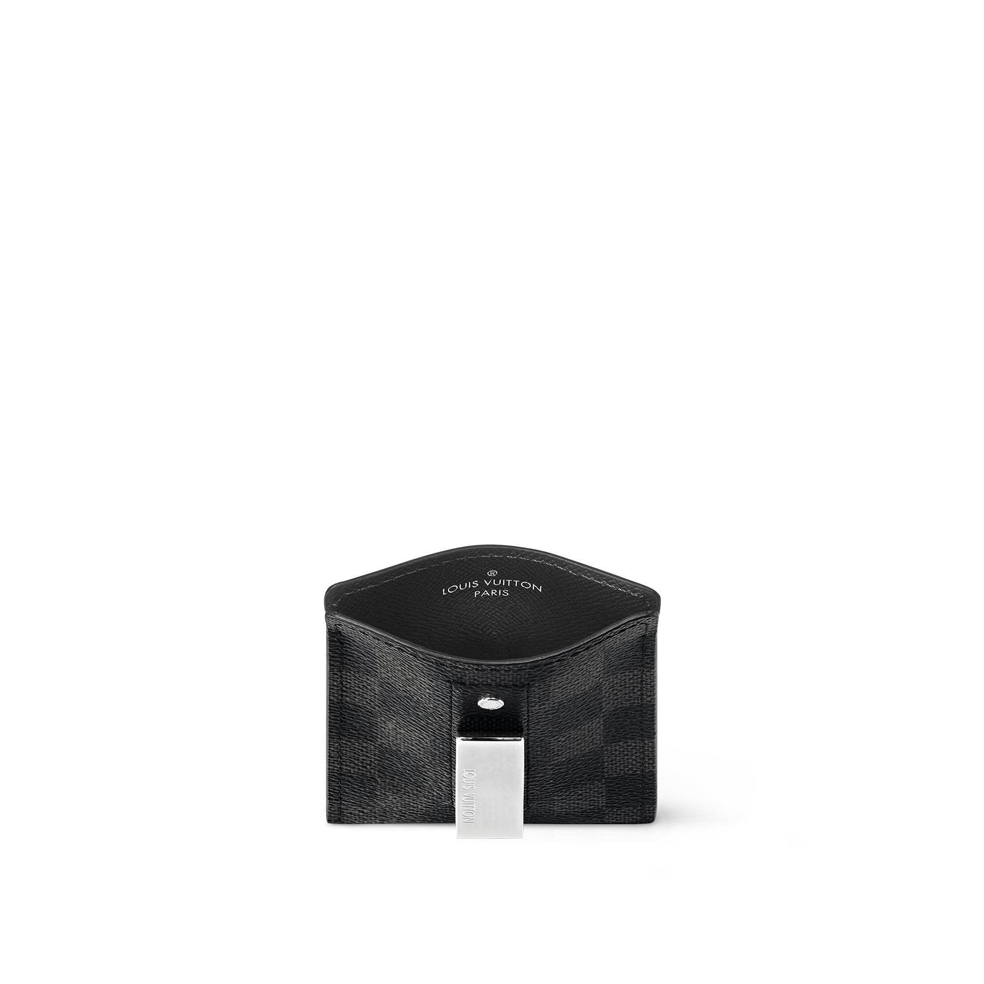 Card Holder Pince Damier Graphite Canvas - Wallets and Small